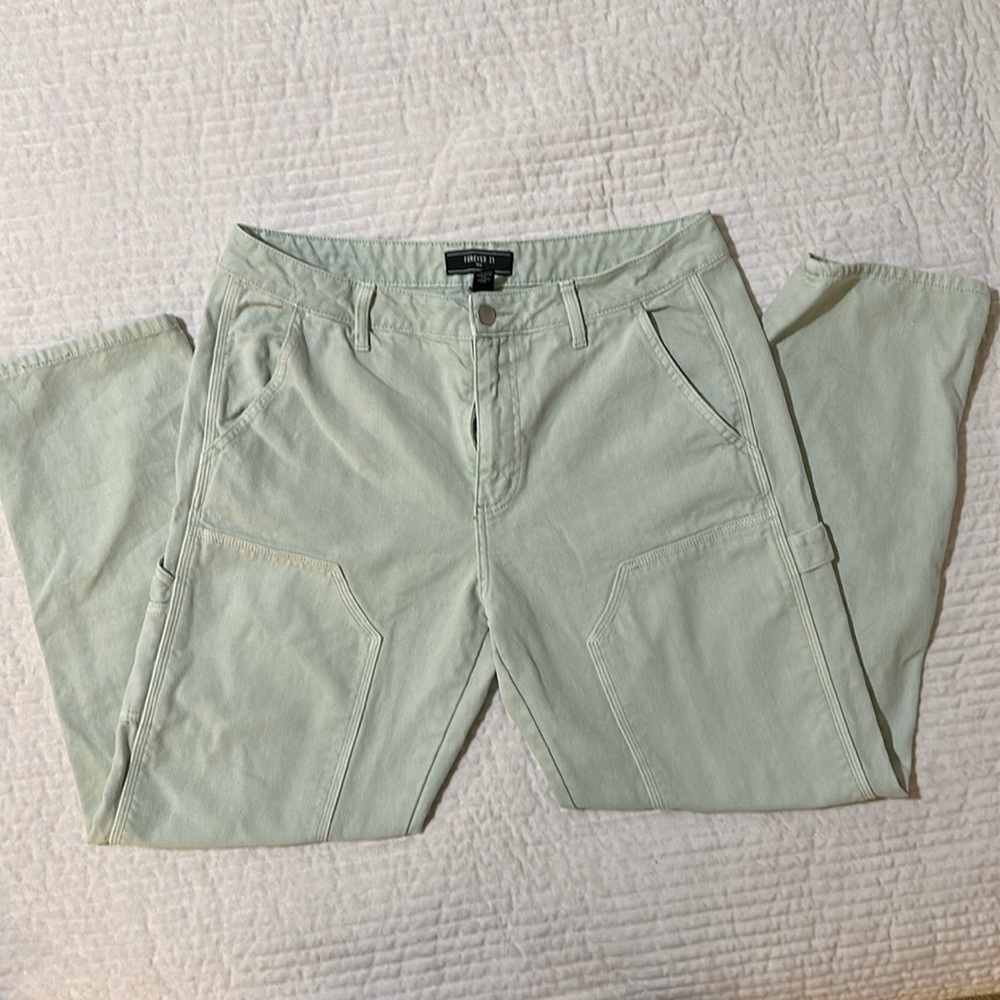 Forever 21 Men’s 34 Mint Green Painter Denim Pant